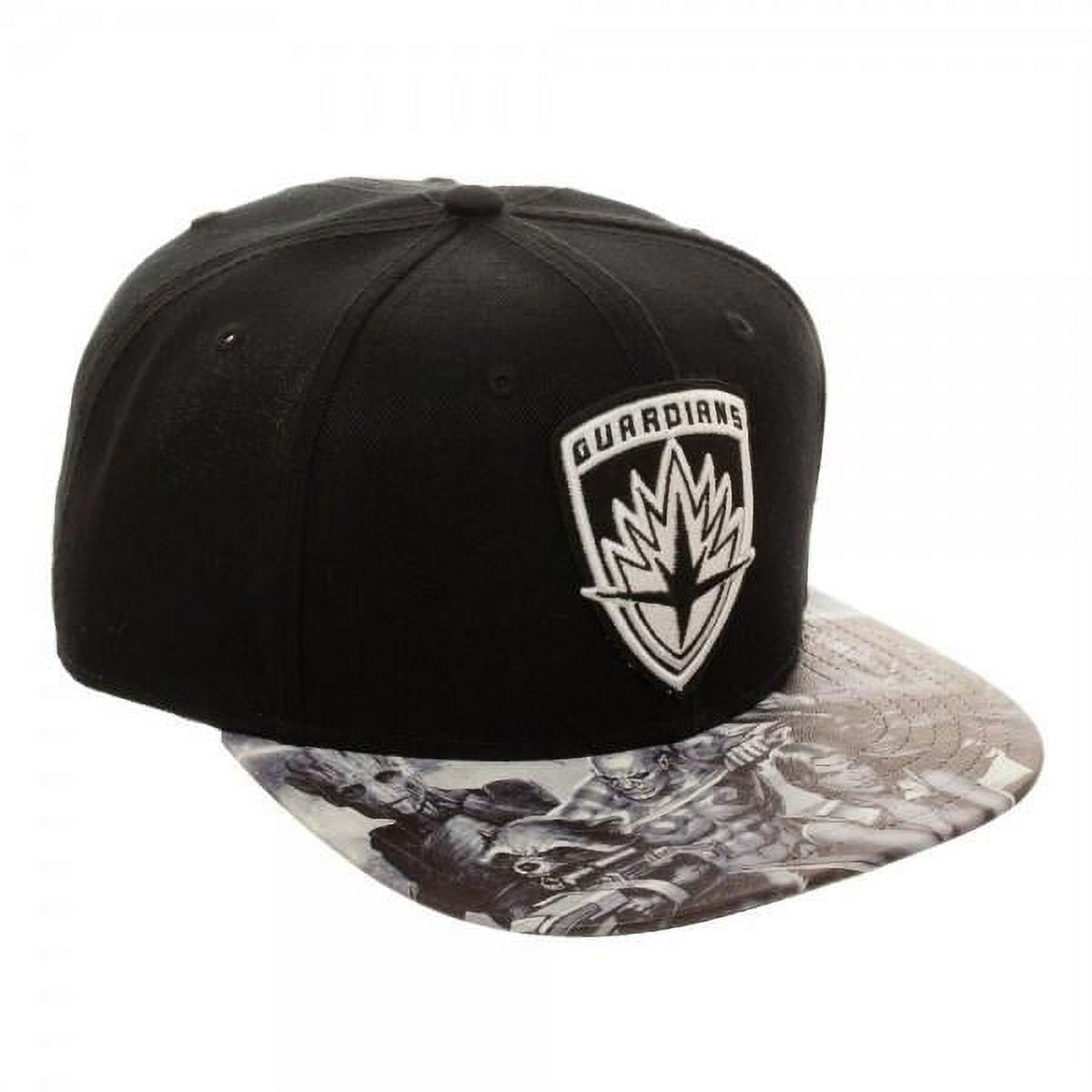 Guardians of the Galaxy Embroidered Icon with Sublimated Bill Snapback Adjustable Unisex Hat