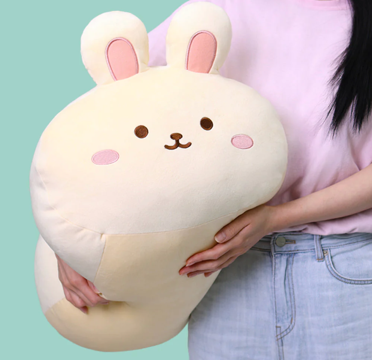 Anirollz 20" Kittiroll Stuffed Animal Headrest Plush Ultra-Soft Cute Kitty Character Support Squishy Animal Kids' Support Pillows - XL