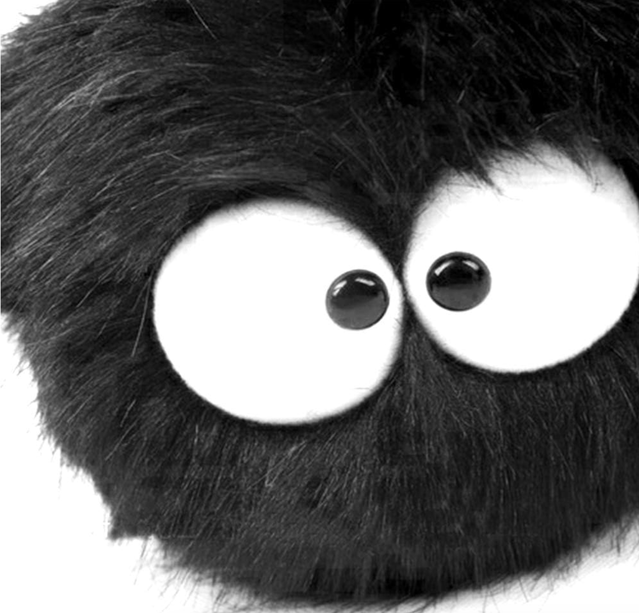 5" Sounding Soot Sprite Fluffy Plush Cute Stuffed Toy Kawaii Accessories