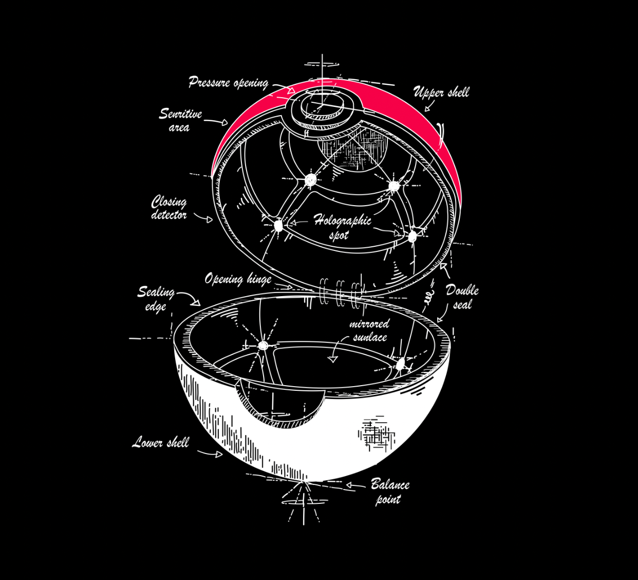 T-shirt - Pokeball