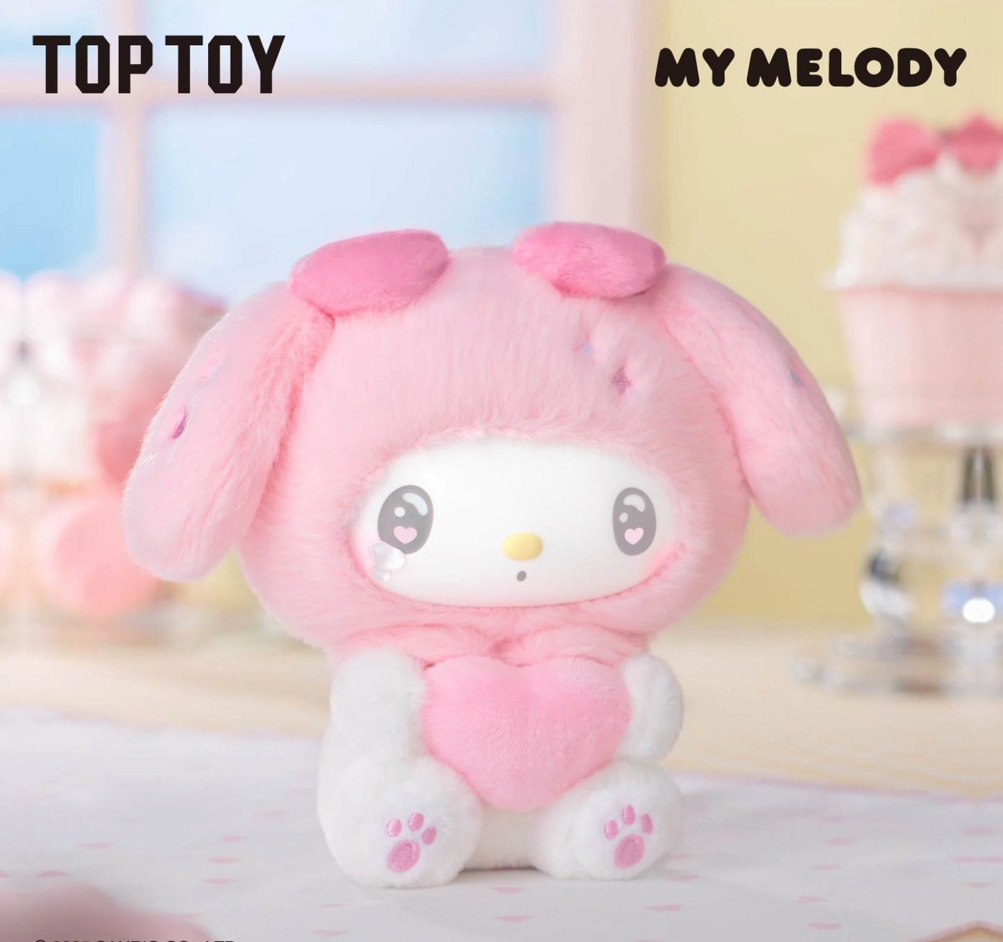 Top Toy Sanrio 50th Anniversary Milk Candy Series Plush Keychains Gift Blind Box