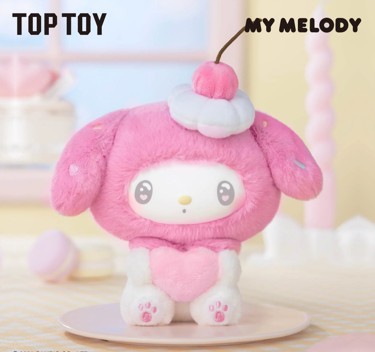 Top Toy Sanrio 50th Anniversary Milk Candy Series Plush Keychains Gift Blind Box