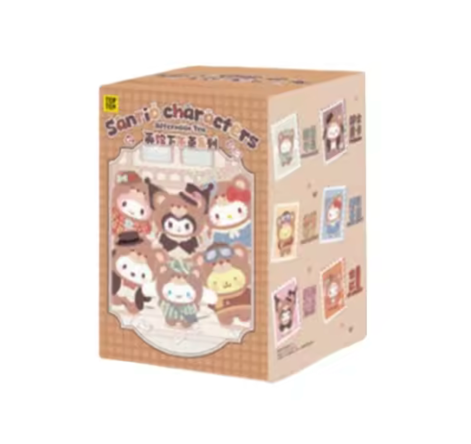 Top Toy Sanrio Afternoon Tea Series Vinyl Plush Keychains Gift Blind Box