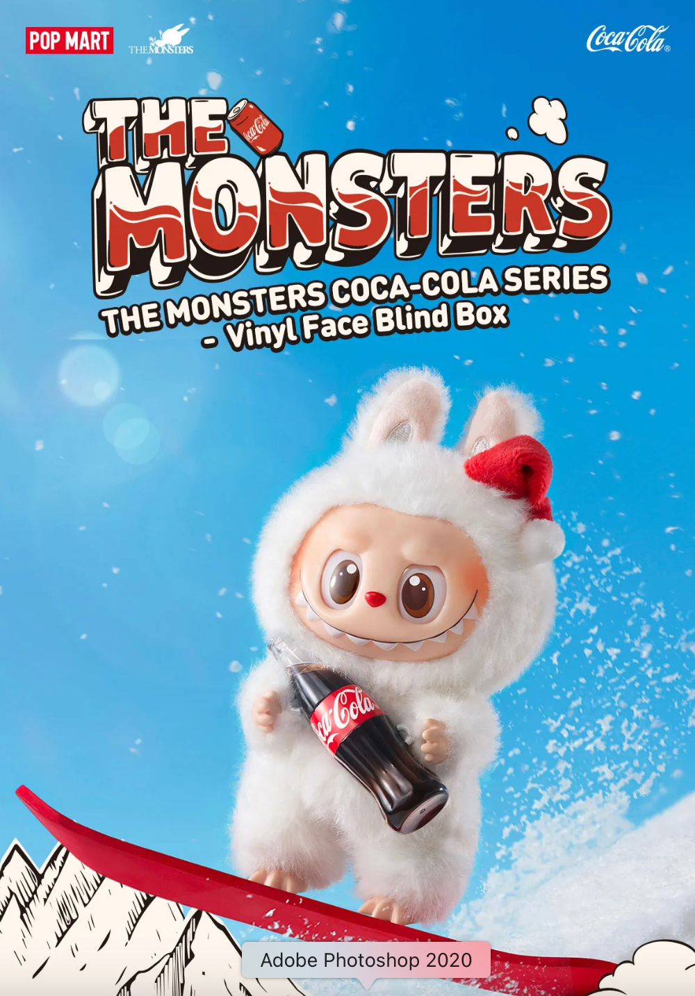Blind Box The Monster Coca-Cola Series-Vinyl Face Labubu