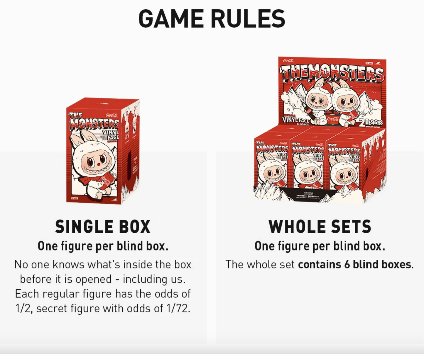 Blind Box The Monster Coca-Cola Series-Vinyl Face Labubu