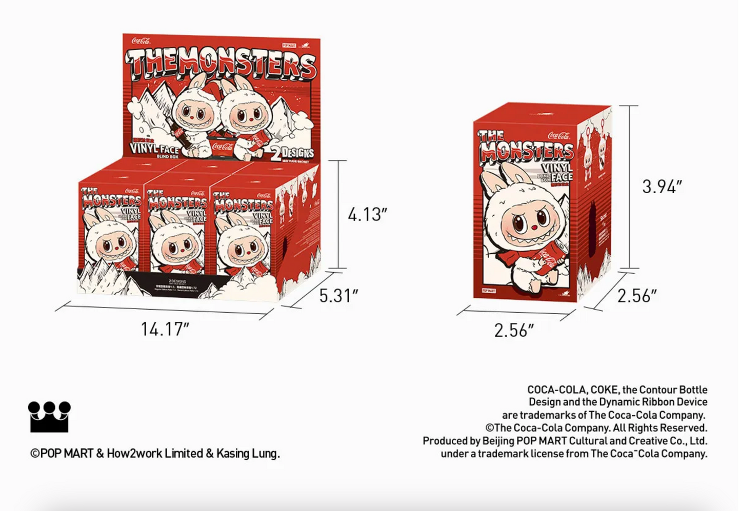 Blind Box The Monster Coca-Cola Series-Vinyl Face Labubu