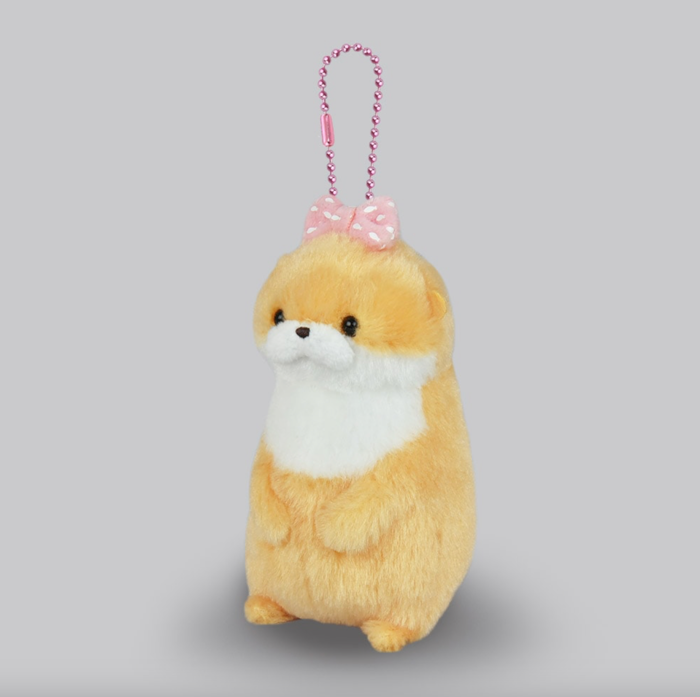 Amuse Pink otter 4.5" Inch Plush Keychain Stuffed Animal Soft Toy & Gifts