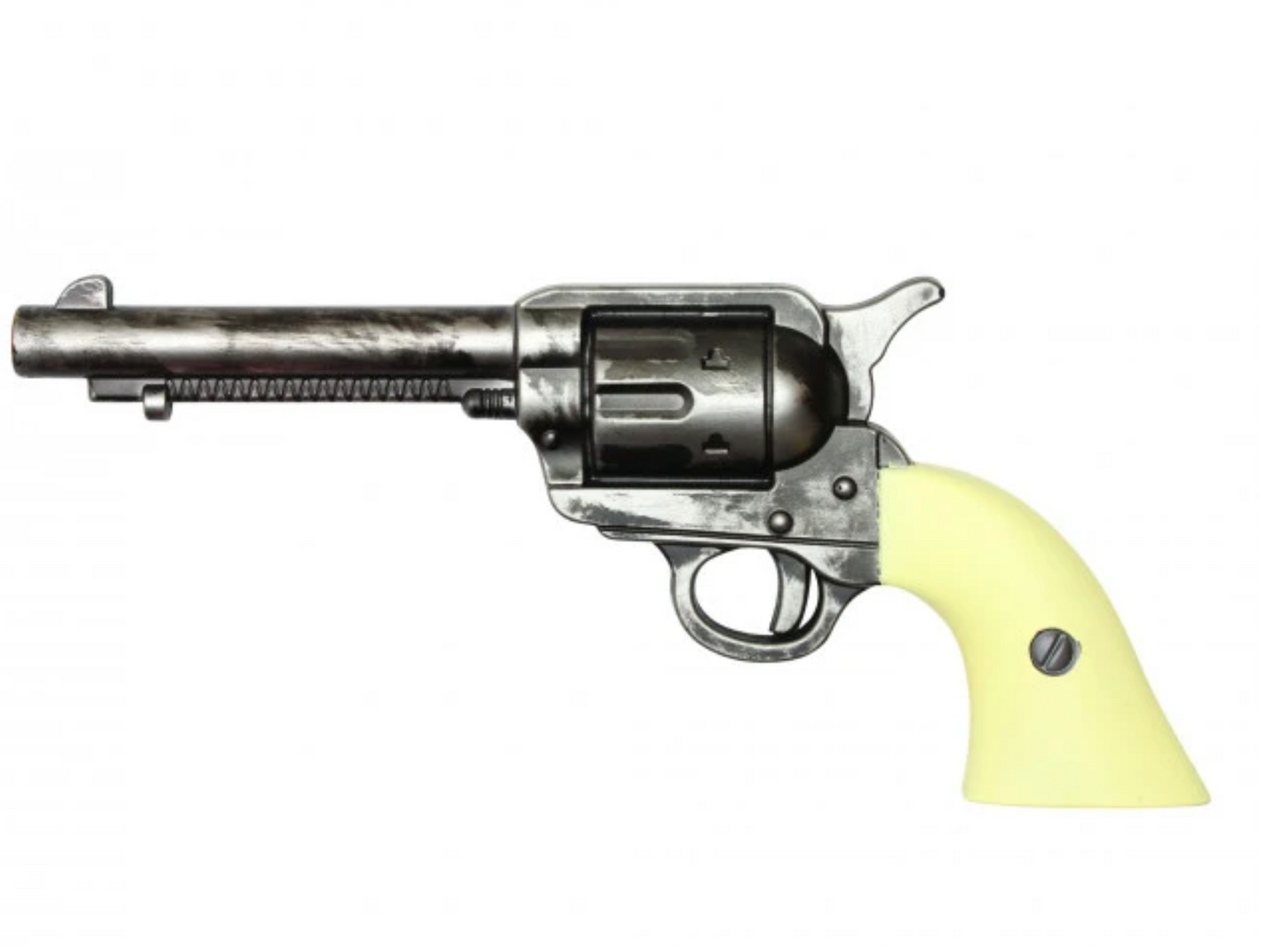 12" Peacemaker Revolver White Foam Gun Props