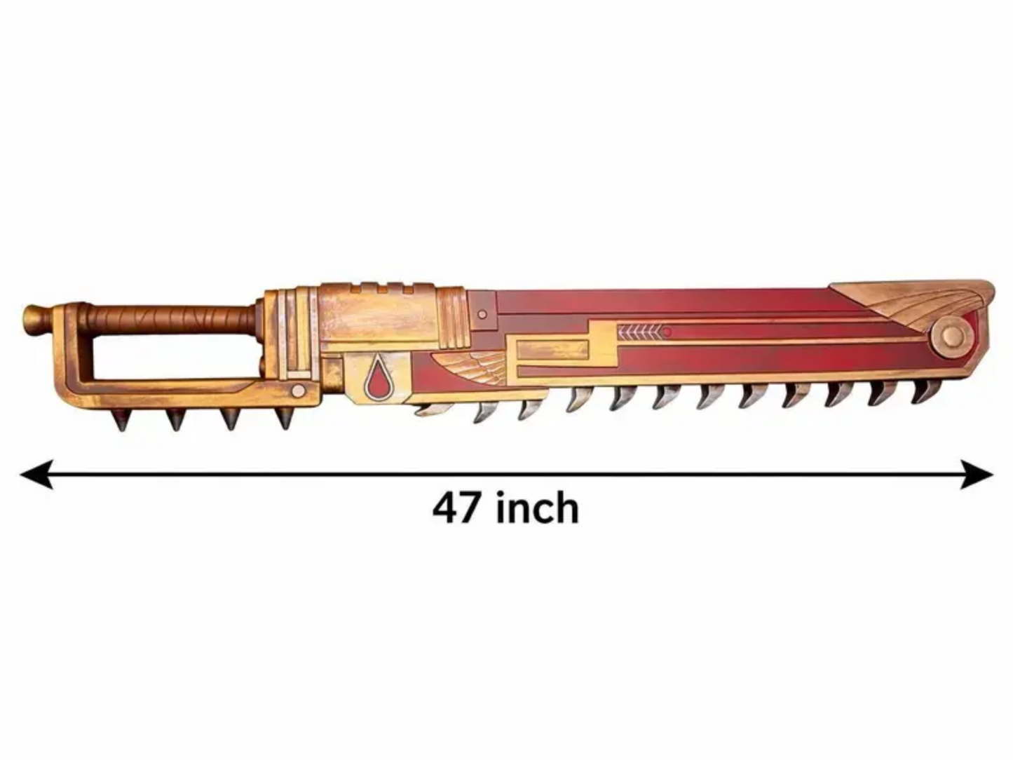 47" Fantasy War Chainsword Foam Prop