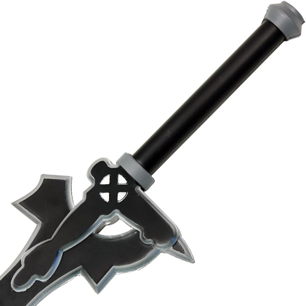 Sword Art Online Kirigaya Kazuto Replica Weapon SAO Kiritos Elucidator Foam Sword One Hand for Cosplay Costume, Props, Gift, Collections