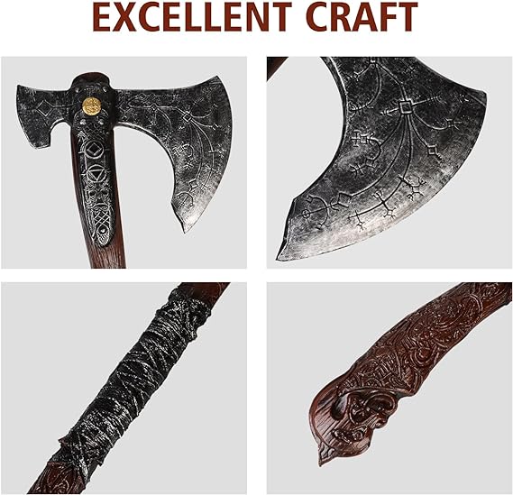 God of War Leviathan Battle Viking Axe Cosplay Props Weapon Gifts