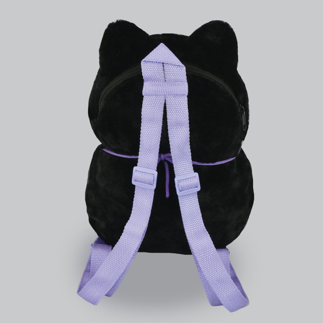 Amuse Backpack Sharp Eyes Black Cat Plush Bag Stuffed Animal Kitty Multiple Fashion Shoulder Bags Crossbody Gifts With Adjustable Straps for Women Girl Boy Kid