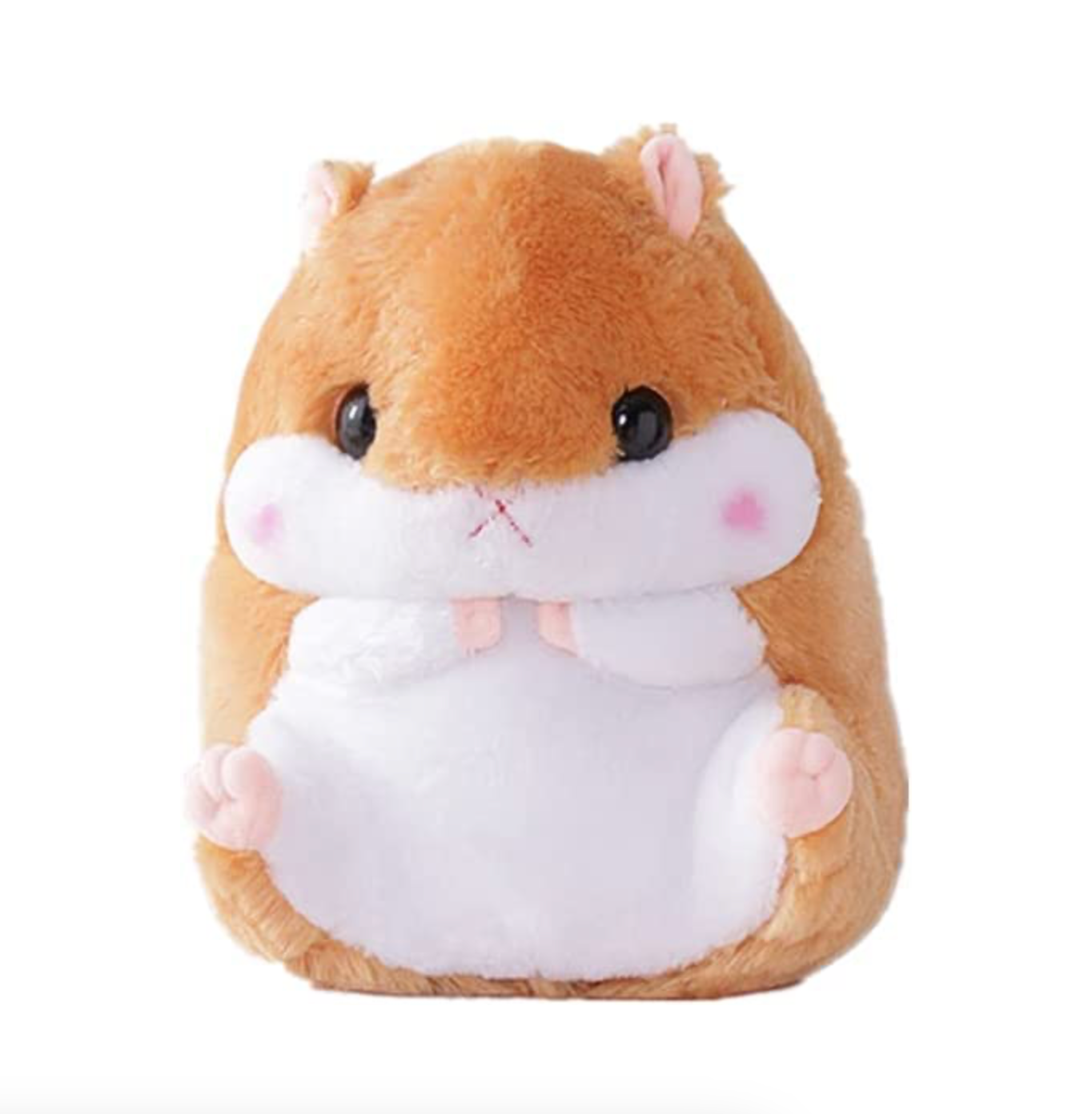 Amuse Hamster Coron Brown 13" Inch Fluffy Plushie Stuffed Animal Toy Birthday Xmas Gift for Kids Boys Girls (15.6inch, Brown)