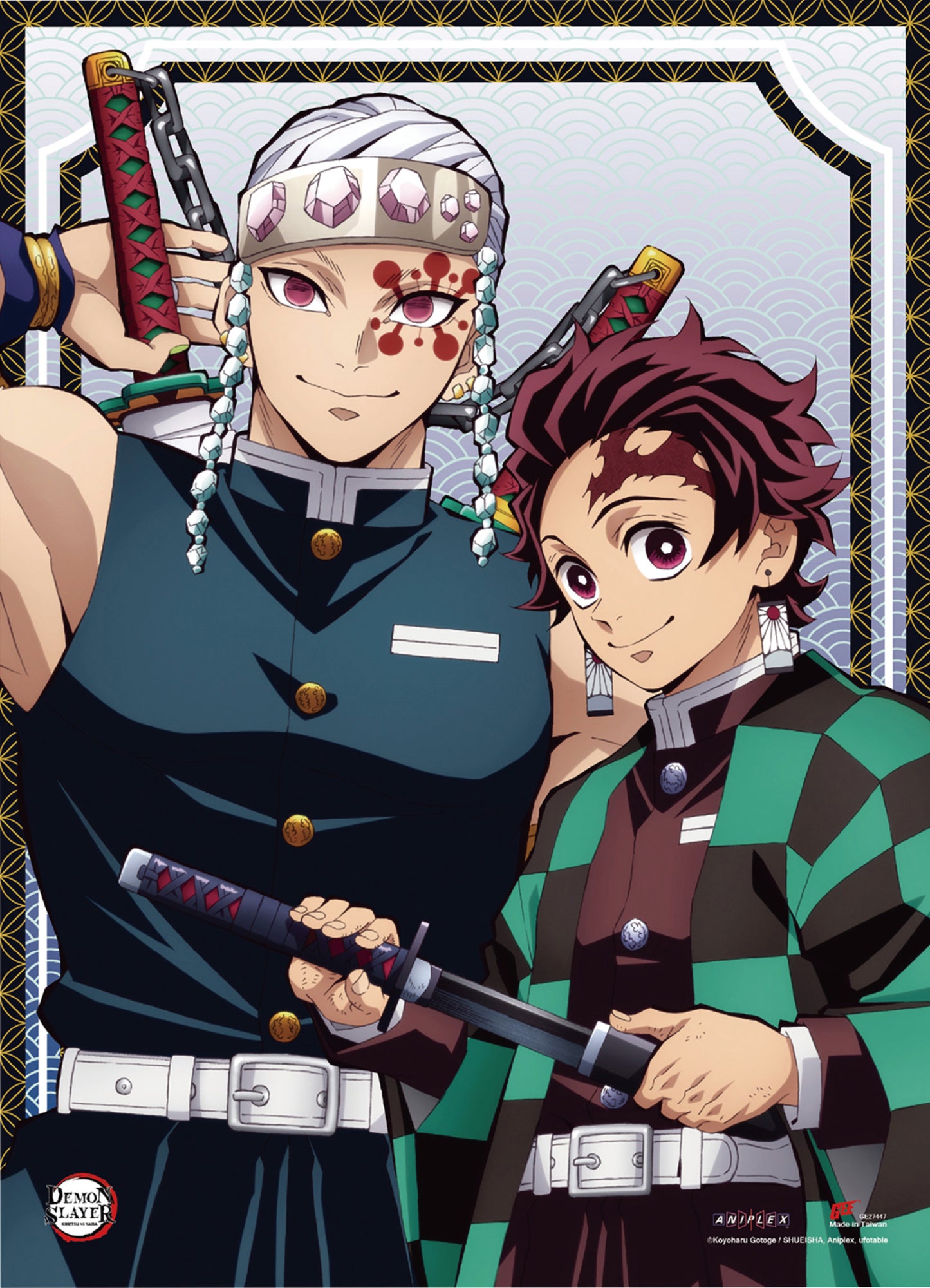 Wall Scroll - Demon Slayer (Tanjiro&Teng)