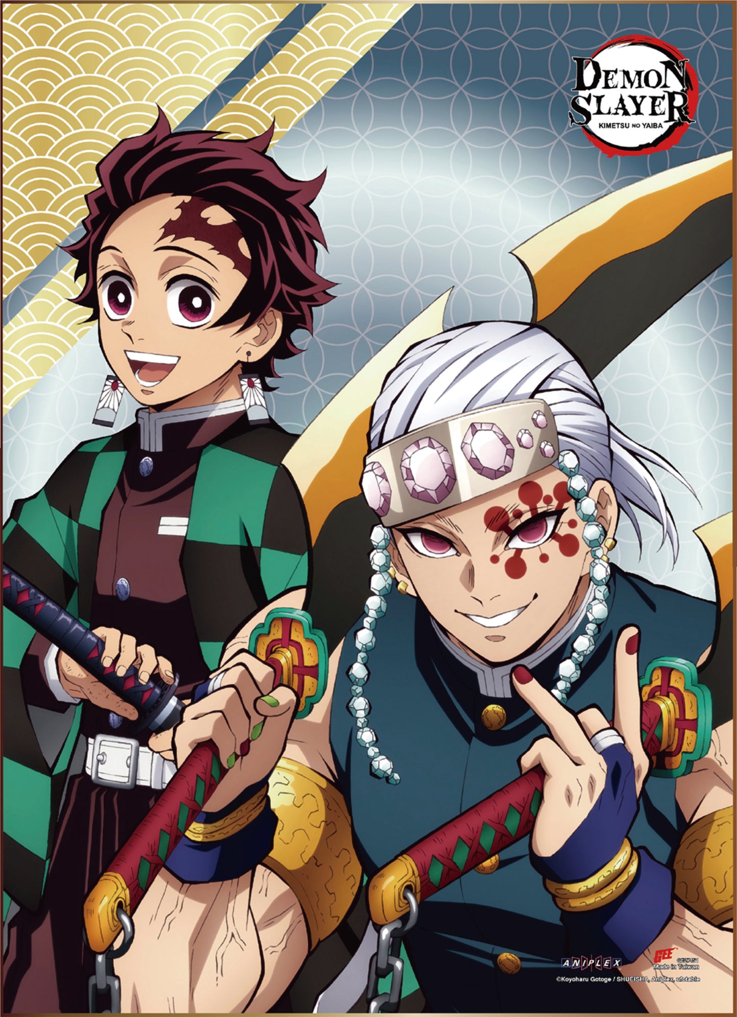 Wall Scroll - Demon Slayer (Tanjiro&Teng)