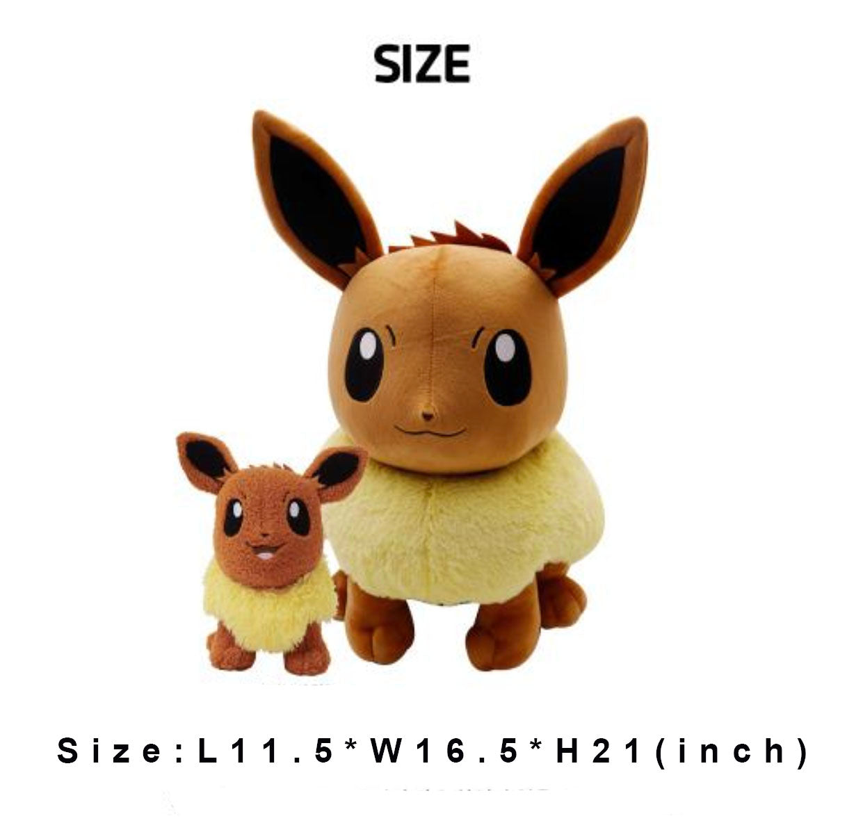 Pokemon Eevee 21" Ultra Soft & Large Huggable Plush Stuffed Animal Toy