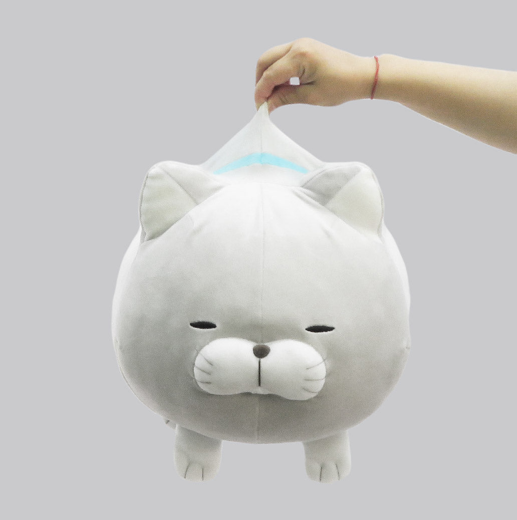 Amuse Cat Pillow 16" Inch Stuffed Animal Headrest Plush Ultra-Soft Kitty Support Hugging Pillow