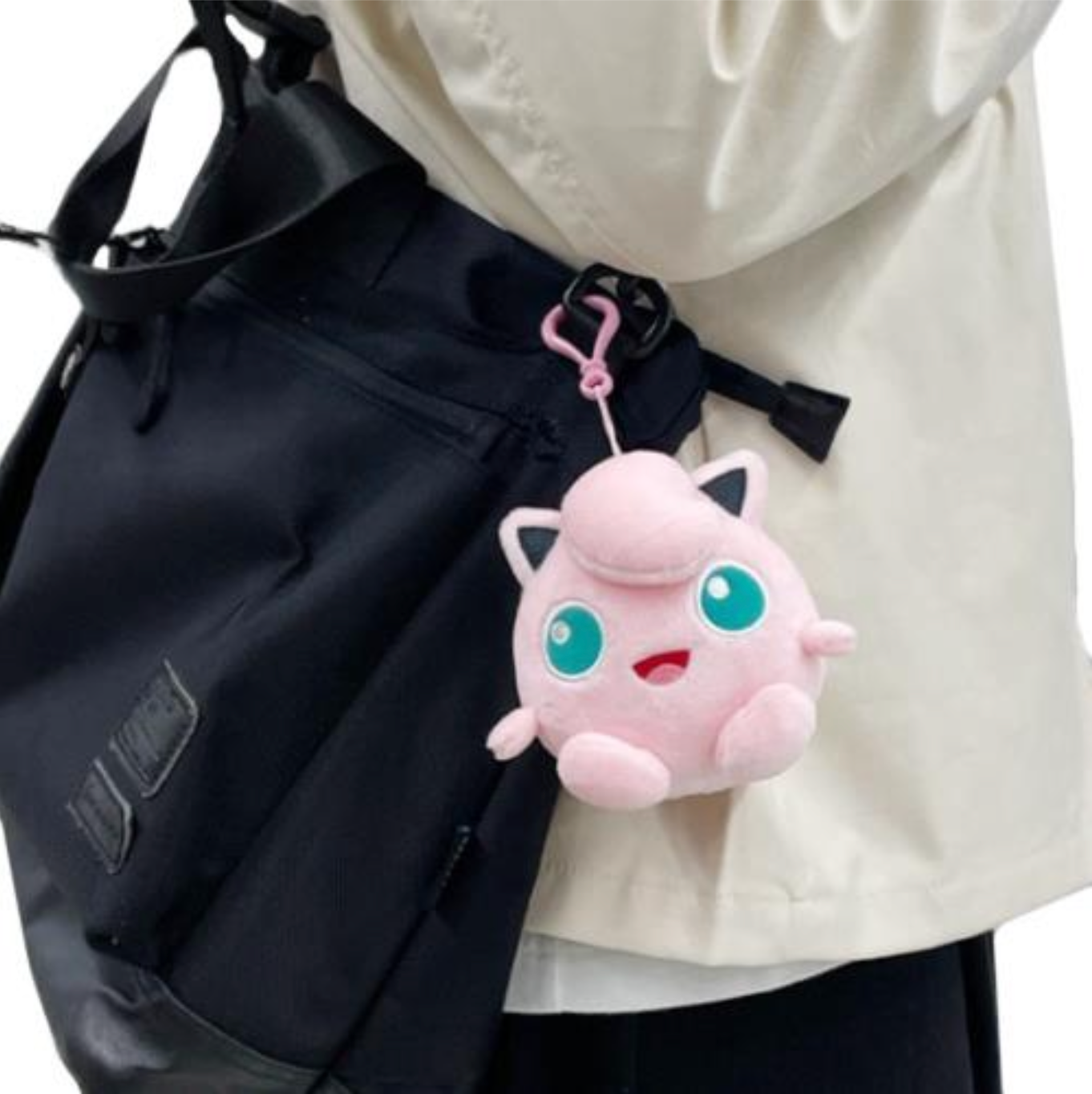 Pokemon Jigglypuff 6" Plushie Key Chain Stuffed Animal Keyring Clip-on Backpack Hanger