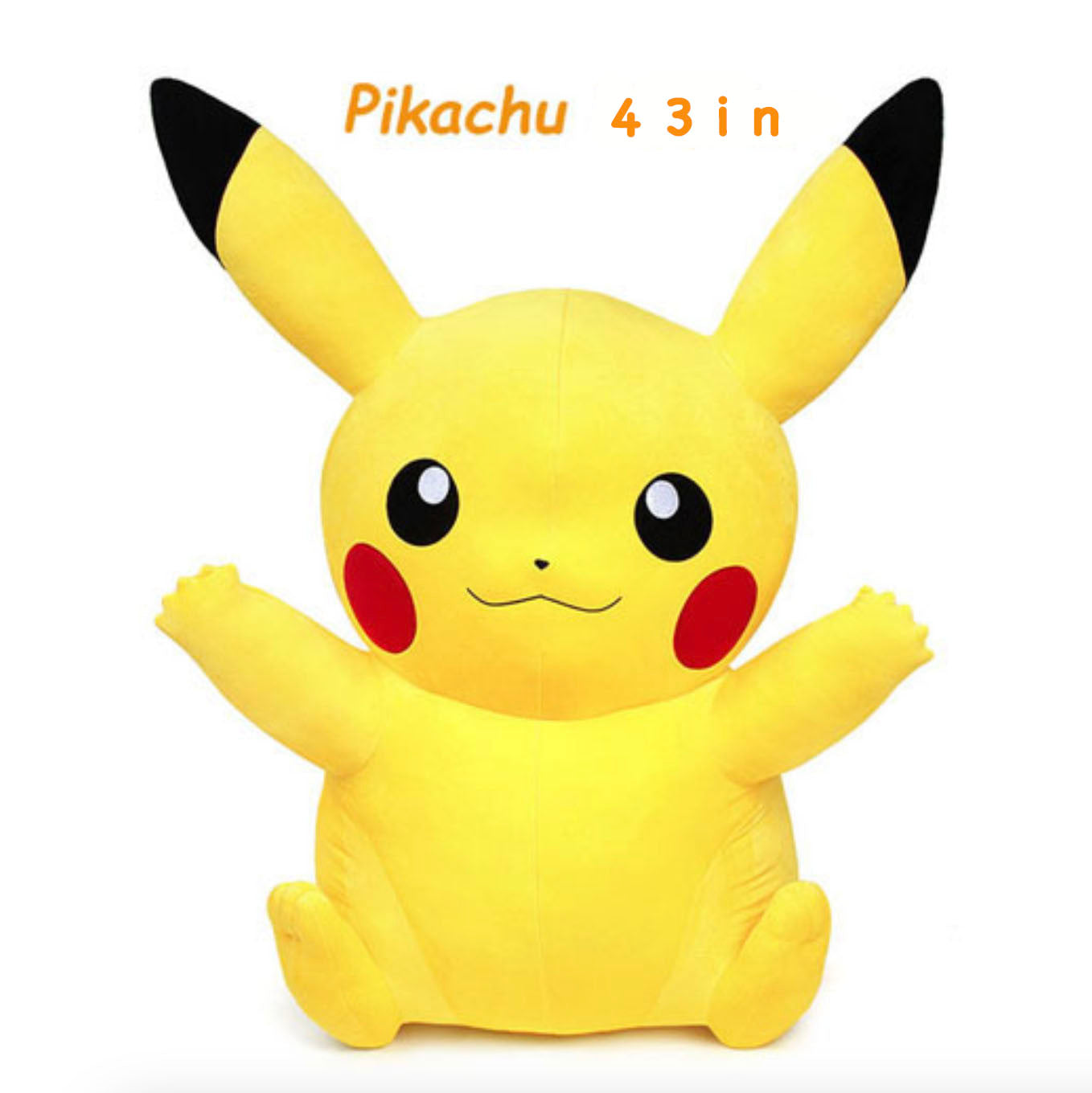 Pokemon Pikachu 43" Soft Cute Plush Stuffed Animal Toy Animated Plushies Doll Birthday Holiday Gifts