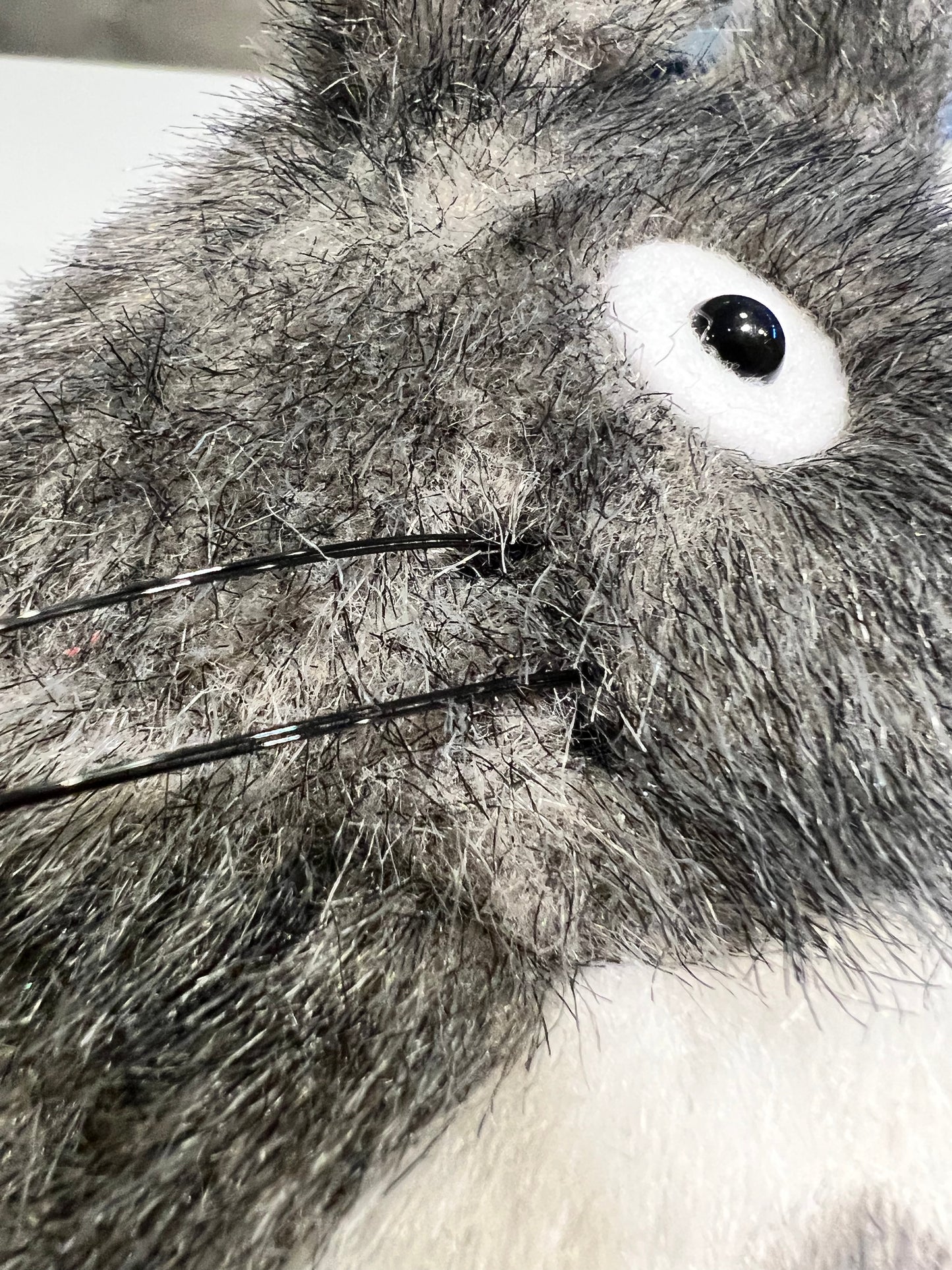 8.5" Gray Totoro Fluffy Plush Cute Stuffed Toy