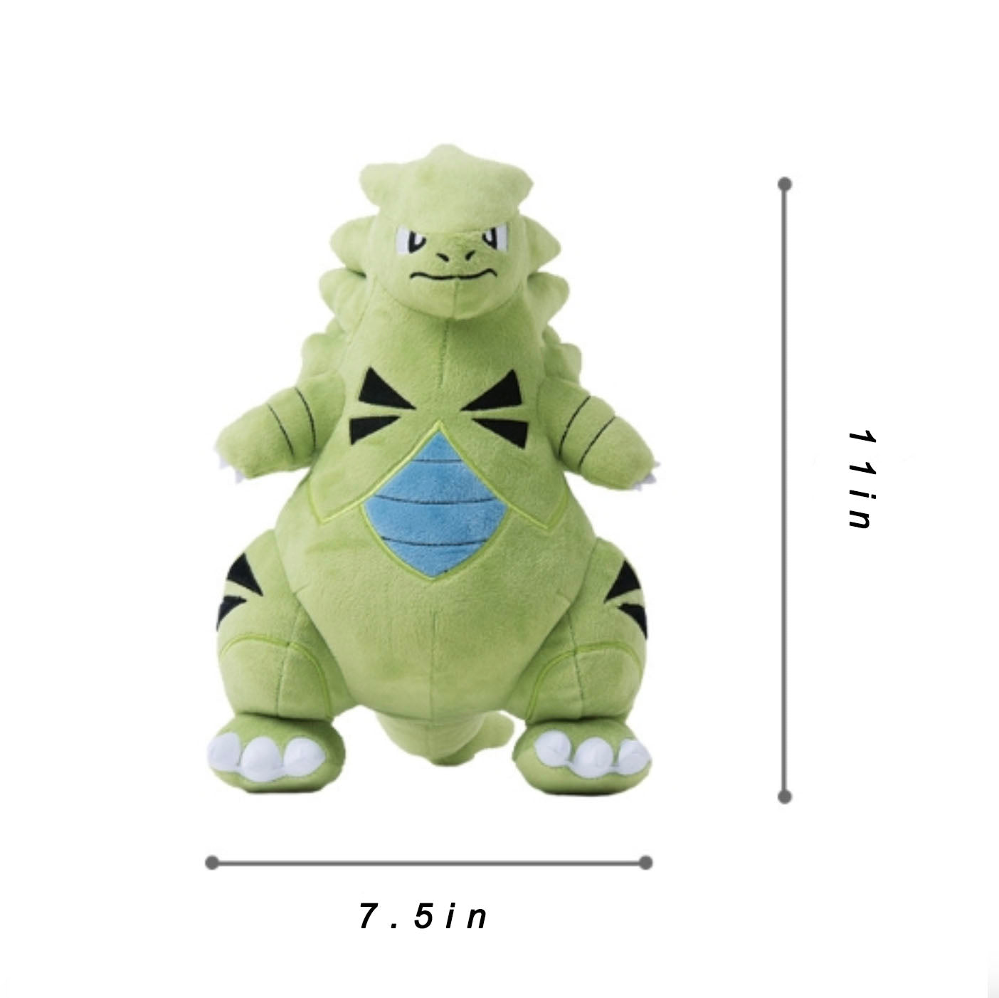 Pokemon Tyranitar 11" Stuffed Animal Plush Cute Hugging Doll Soft Toy Gifts for Kids