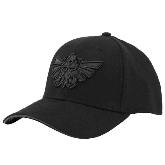 Zelda Hyrule Triforce Holographic Raised Embroidered Logo Elite Flex Hat Black