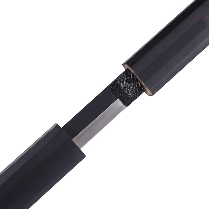 Naruto Sasuke Anime Cosplay Metal Sword 40" Not Sharp Katana Replica Weapons - Black