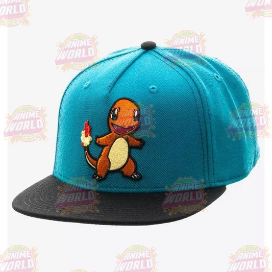 Pokemon Charmander Embroidered Snapback Cap Hat