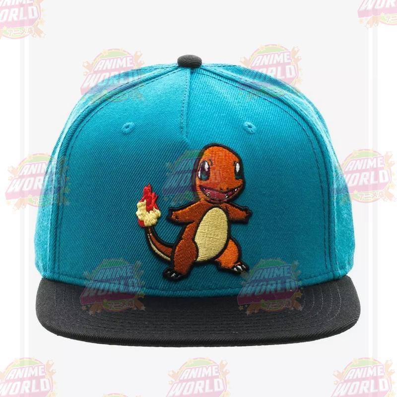 Pokemon Charmander Embroidered Snapback Cap Hat