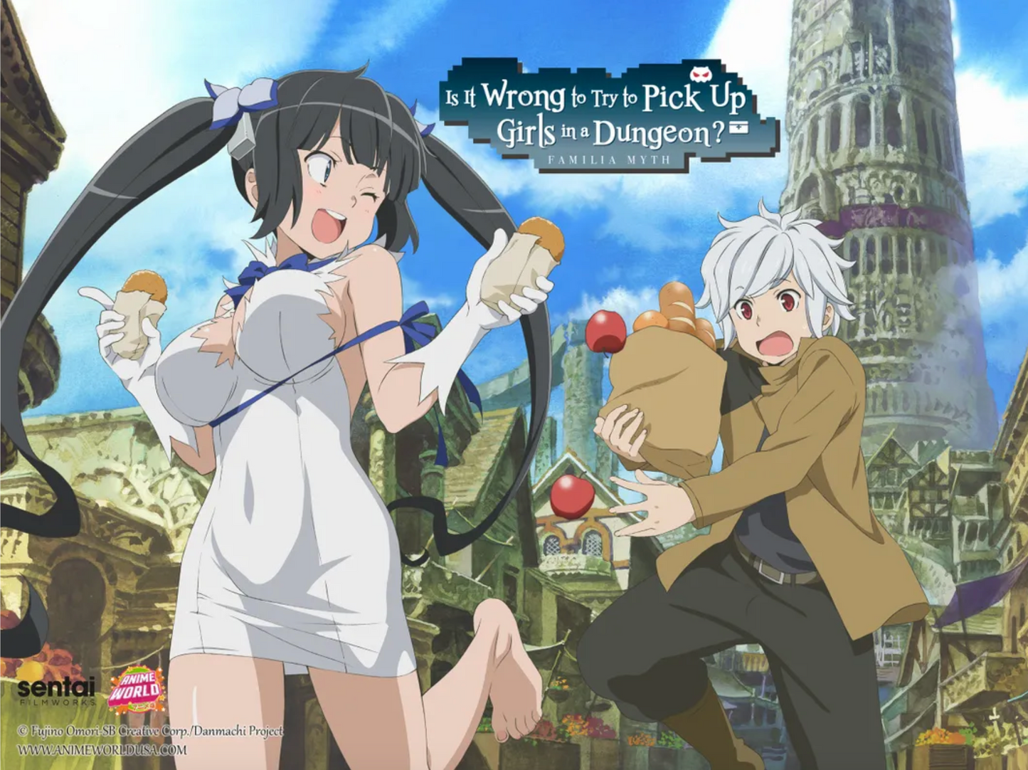 Wall Scroll - Is it wrong to try to pick up girls in a Dungeon ?