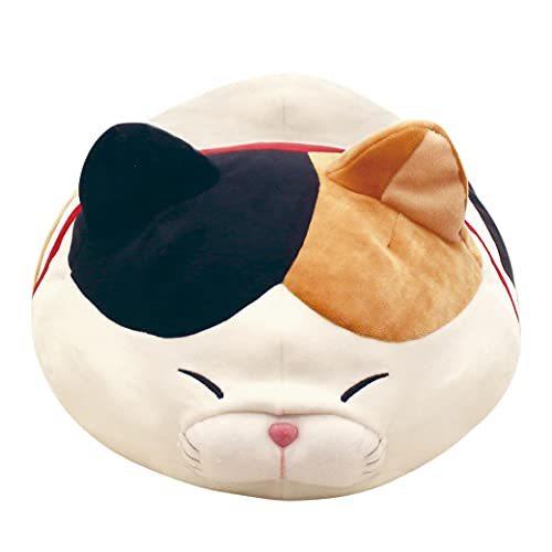 Amuse Cat Pillow Mi-sama 20" Inch Stuffed Animal Headrest Plush Ultra-Soft Kitty Support Hugging Pillow