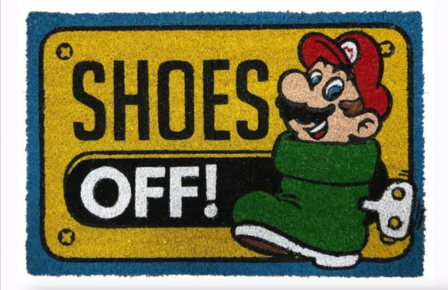 Door Mat - Super Mario - Shoes Off