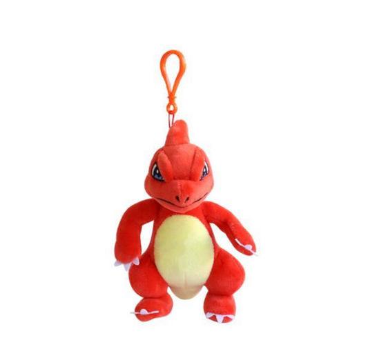 Pokemon Charmeleon 6" Plushie Key Chain Stuffed Animal Keyring Clip-on Backpack Hanger