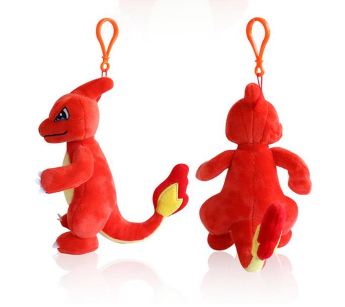 Pokemon Charmeleon 6" Plushie Key Chain Stuffed Animal Keyring Clip-on Backpack Hanger