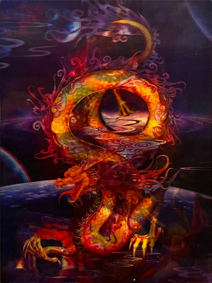 Naked 3D Poster - Dragon