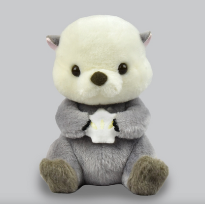 Amuse Sea Otter Gray 5" Inch Plush Stuffed Animal Soft Toy & Gifts