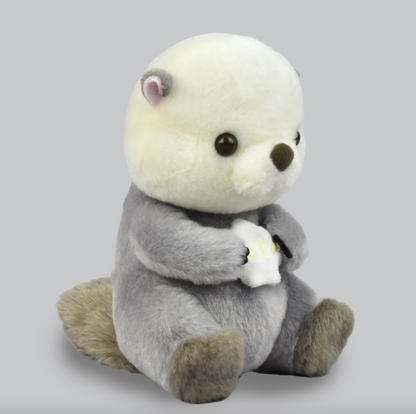 Amuse Sea Otter Gray 5" Inch Plush Stuffed Animal Soft Toy & Gifts