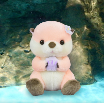 Amuse Sea Otter Pink 5" Inch Plush Stuffed Animal Soft Toy & Gifts