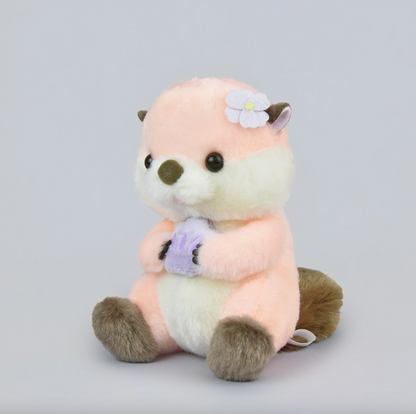 Amuse Sea Otter Pink 5" Inch Plush Stuffed Animal Soft Toy & Gifts