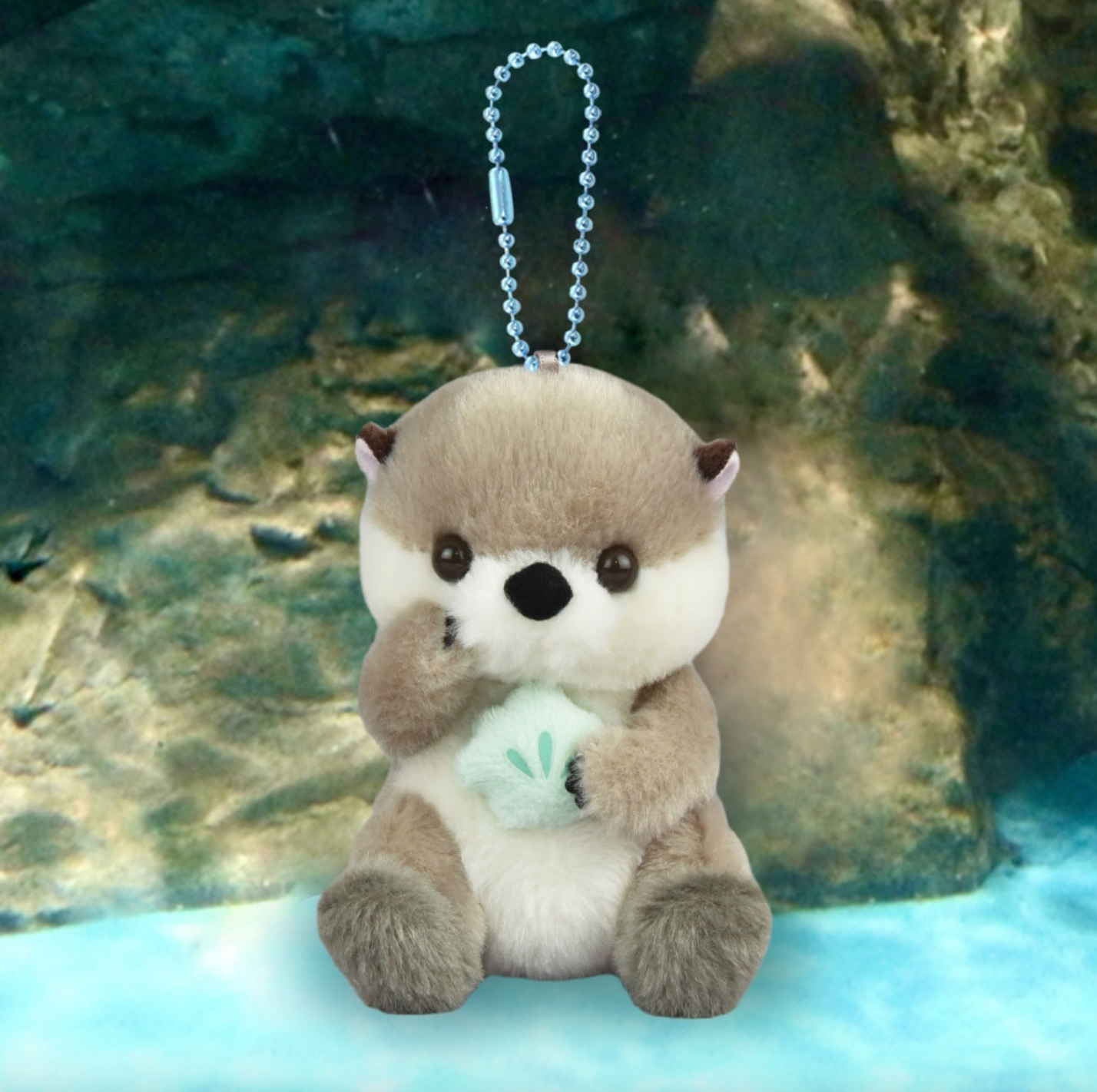 Amuse otter 3.5" Inch Plush Keychain Stuffed Animal Soft Toy & Gifts