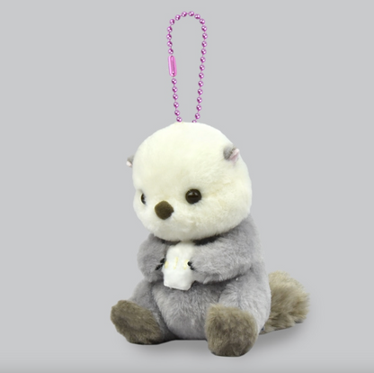 Amuse otter 3.5" Inch Plush Keychain Stuffed Animal Soft Toy & Gifts