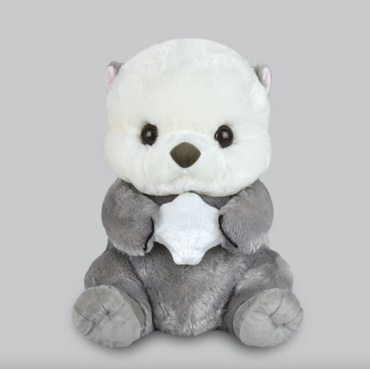 Amuse Sea Otter Gray 16" Inch Plush Stuffed Animal Soft Toy & Gifts