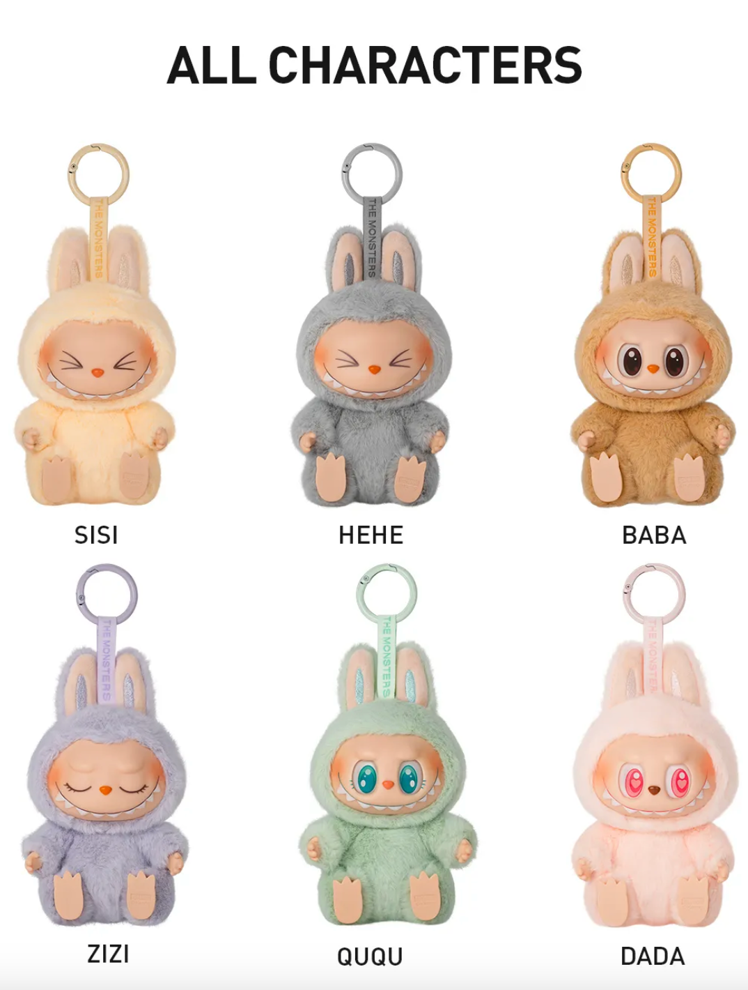 THE MONSTERS Have A Seat Series-Vinyl Labubu Plush Pendant Blind Box