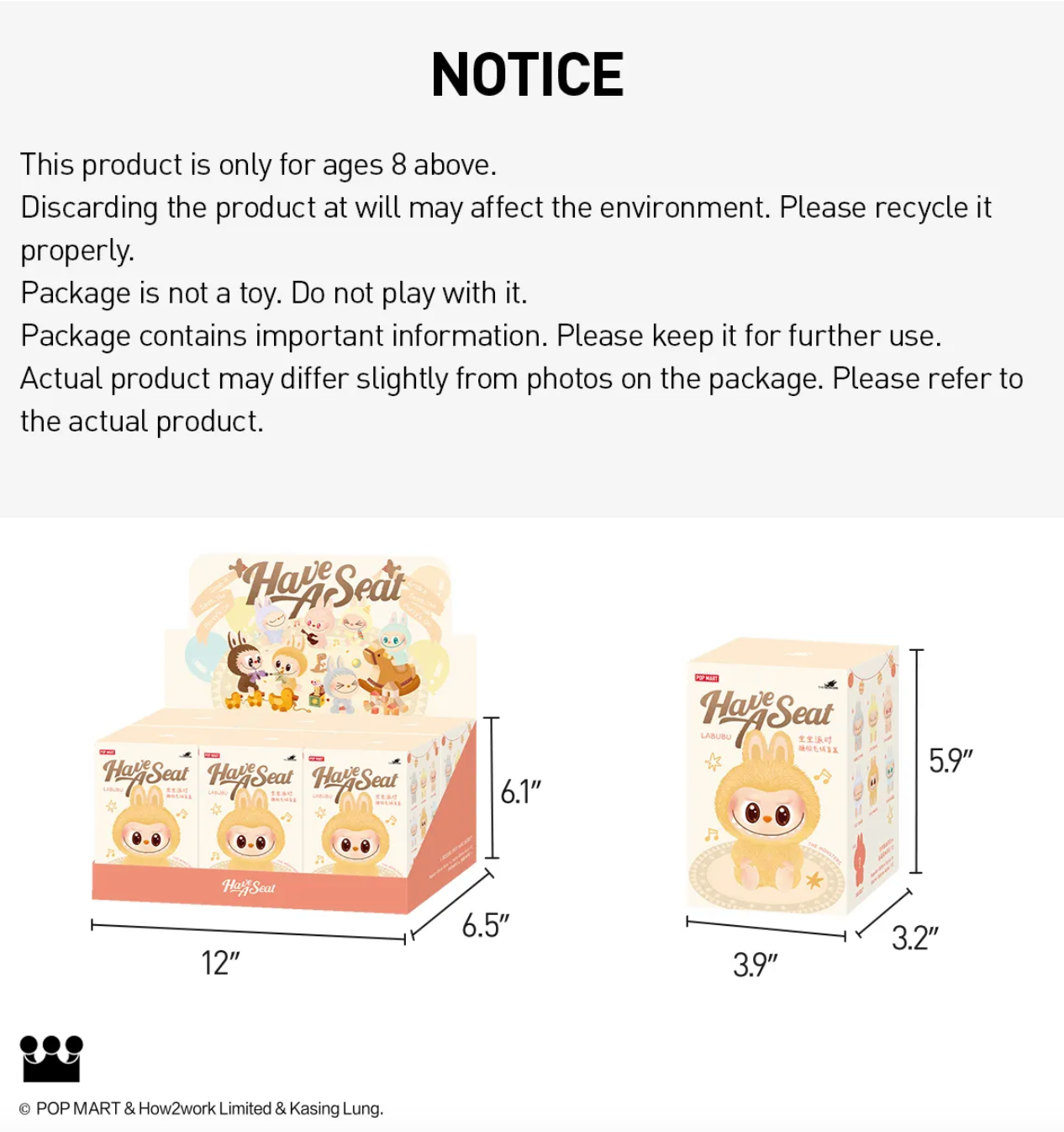 THE MONSTERS Have A Seat Series-Vinyl Labubu Plush Pendant Blind Box