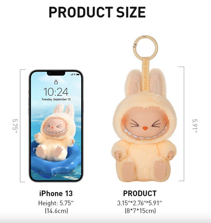 THE MONSTERS Have A Seat Series-Vinyl Labubu Plush Pendant Blind Box