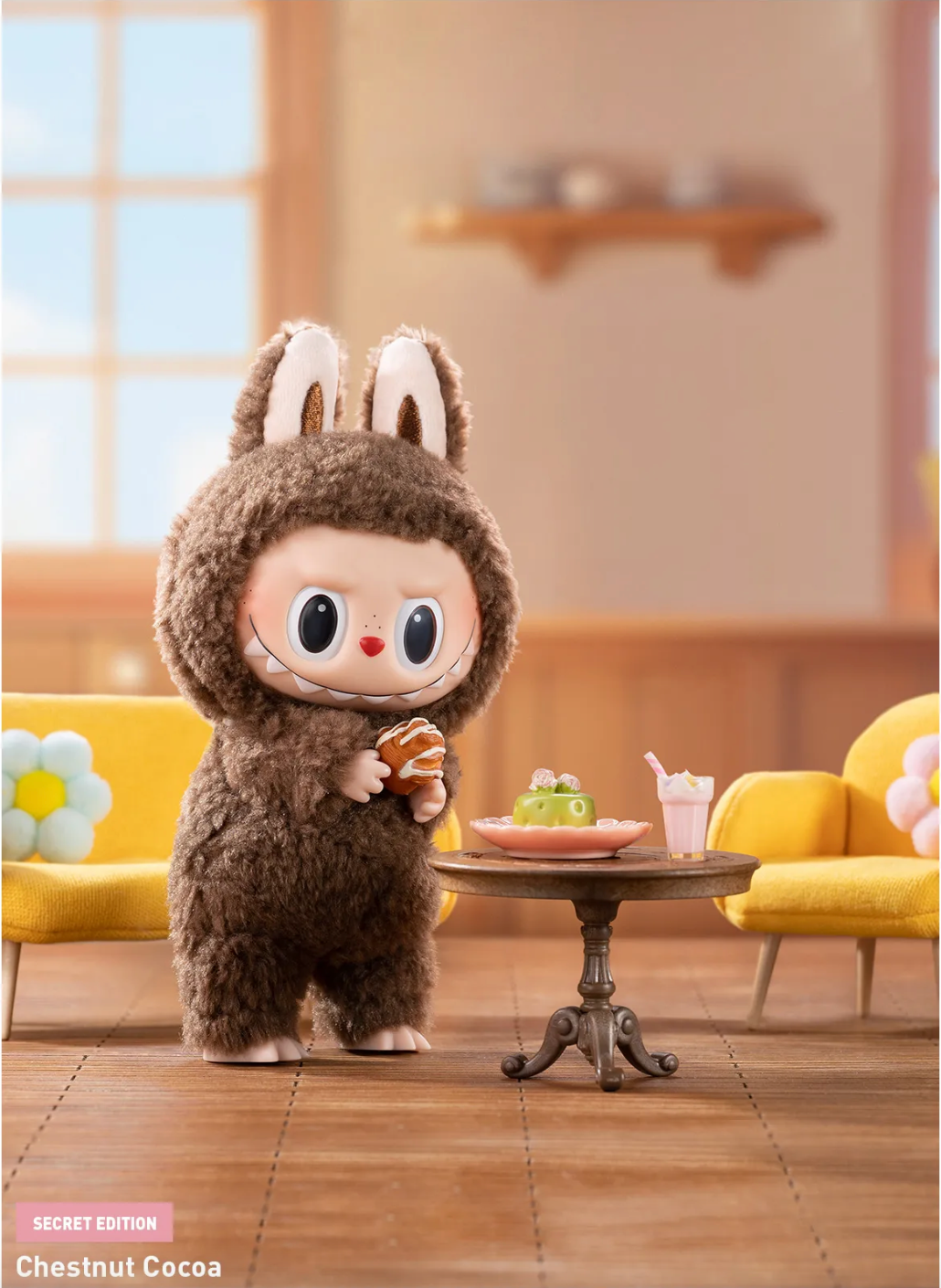 THE MONSTERS Exciting Macaron Series-Vinyl Labubu Plush Pendant Blind Box