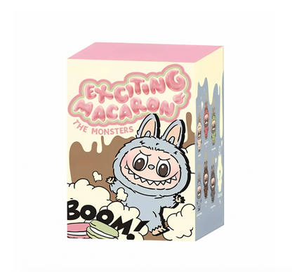THE MONSTERS Exciting Macaron Series-Vinyl Labubu Plush Pendant Blind Box