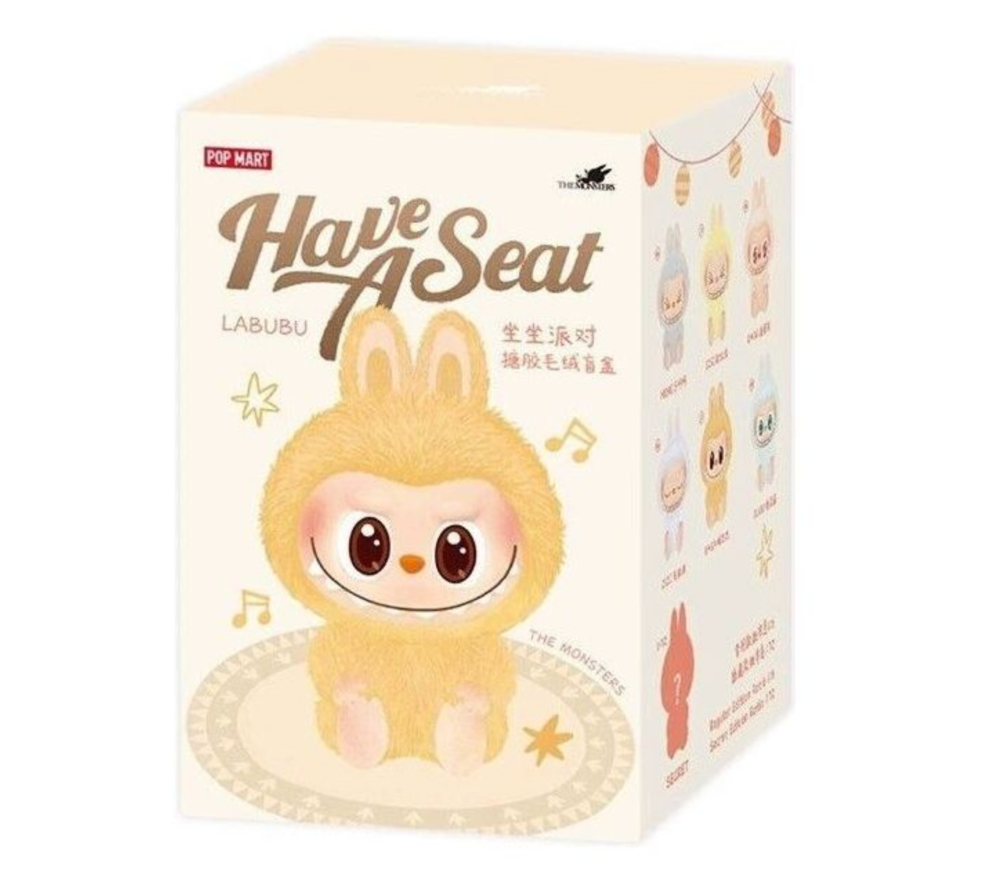 THE MONSTERS Have A Seat Series-Vinyl Labubu Plush Pendant Blind Box