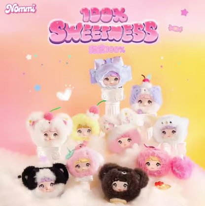 Nommi Sweetness 100% Series Plush Keychains Gift Blind Box