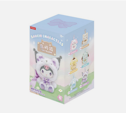 Sanrio Characters Fox Island Vinyl Plush Keychain Gift Blind Box